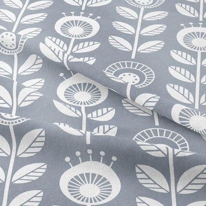 Scandi Dandelion Floral Cotton Tablecloth , Round Oval Rectangle Table Cloth , Handmade UK