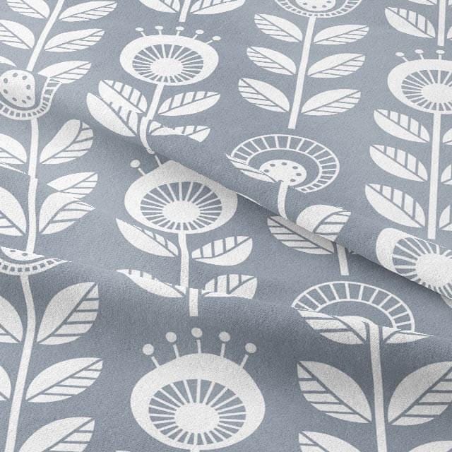 Scandi Dandelion Floral Cotton Tablecloth , Round Oval Rectangle Table Cloth , Handmade UK