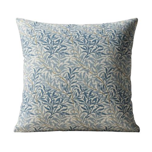 William Morris Willow Bough Azure Blue Cushion Cover , Leaf Leaf Throw Pillow , Handmade UK