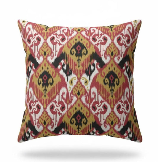 Ikat Geometric Salsa Cushion Cover