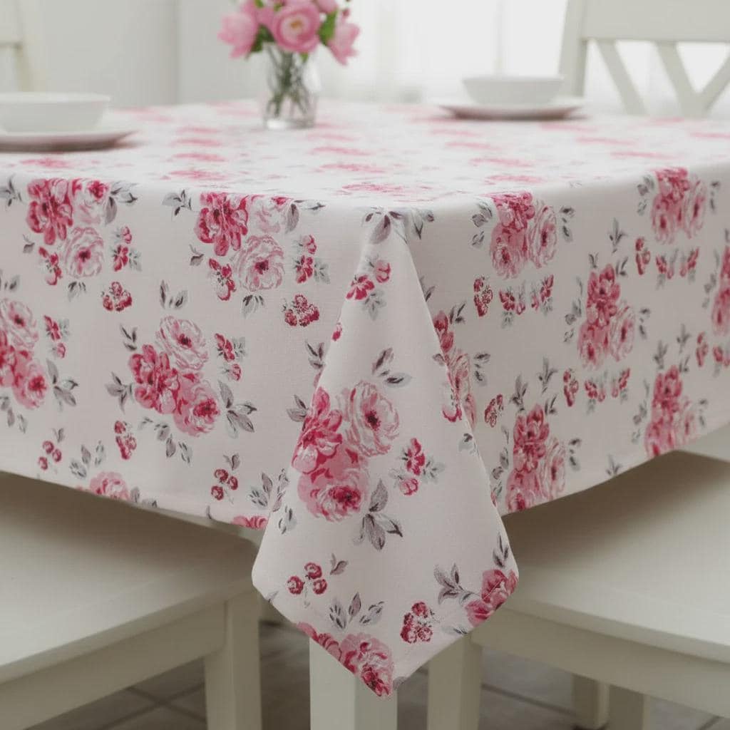 Cath Kidston Brampton Bunch Raspberry Tablecloth , Oval Round Square Rectangle , Handmade UK
