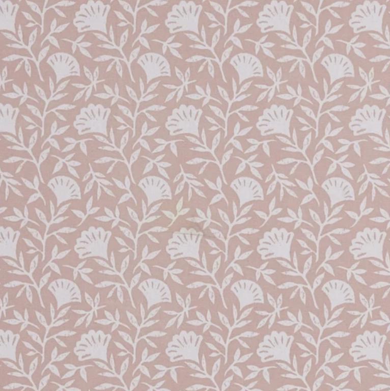 Soft Pink Floral Melby Blush Cushion Cover , Handmade Cotton Throw Pillow