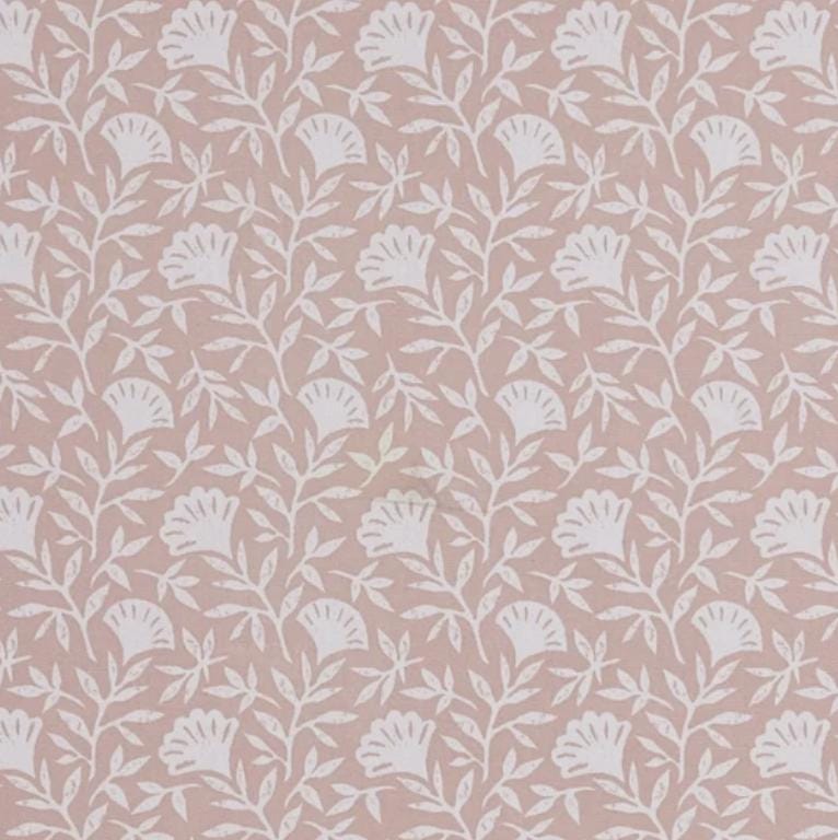 Soft Pink Floral Melby Blush Cushion Cover , Handmade Cotton Throw Pillow