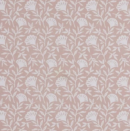 Soft Pink Floral Melby Blush Cushion Cover , Handmade Cotton Throw Pillow