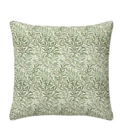 William Morris Cushion Cover Willow Bough Sage Green, Leaf Leaves Throw Pillow, Handmade UK