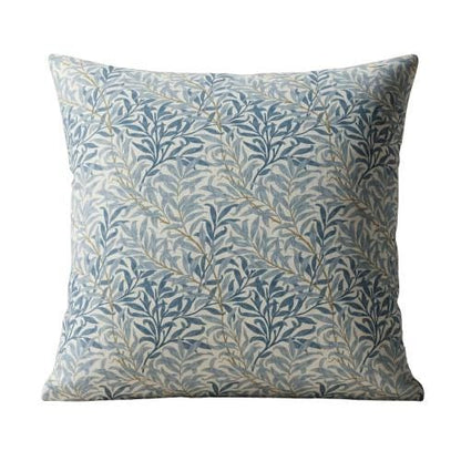 William Morris Willow Bough Azure Blue Cushion Cover , Leaf Leaf Throw Pillow , Handmade UK