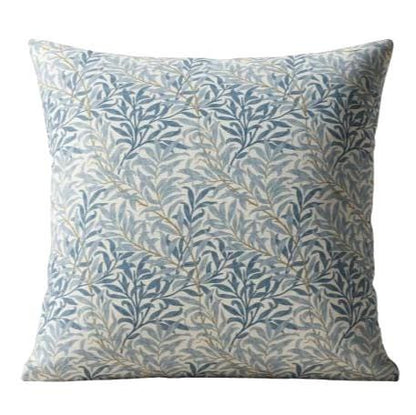 William Morris Willow Bough Azure Blue Cushion Cover , Leaf Leaf Throw Pillow , Handmade UK