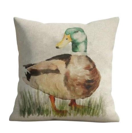 Rustic Mallard Duck Cushion Cover