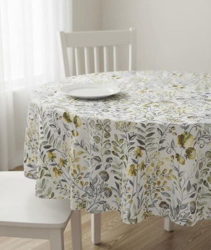Wildflower Floral Tablecloth , Ashley Wilde Whitwell Buttercup , Handmade UK
