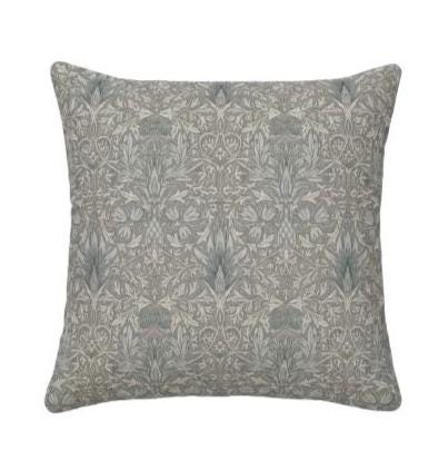 William Morris Snakeshead Dove Grey Cushion Cover , Floral Throw Pillow , Handmade UK
