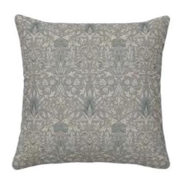 William Morris Snakeshead Dove Grey Cushion Cover , Floral Throw Pillow , Handmade UK