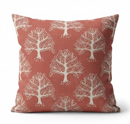 Great Oak Tree Gingersnap Orange Cushion Cover , Handmade UK