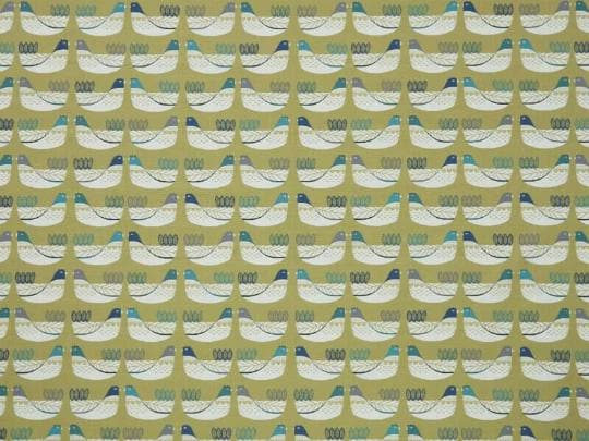 Cluck Cluck Hens Chicken Capri Green Cushion Cover , Handmade UK