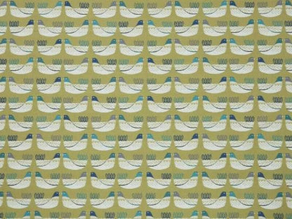Cluck Cluck Hens Chicken Capri Green Cushion Cover , Handmade UK