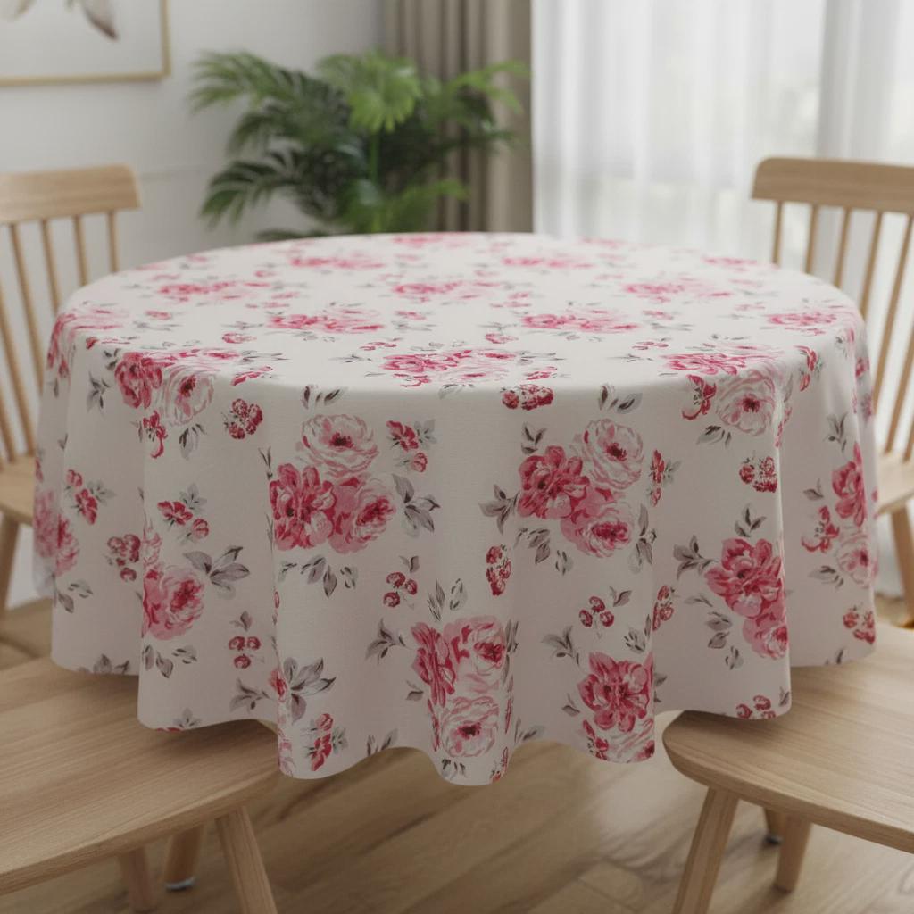 Cath Kidston Brampton Bunch Raspberry Tablecloth , Oval Round Square Rectangle , Handmade UK