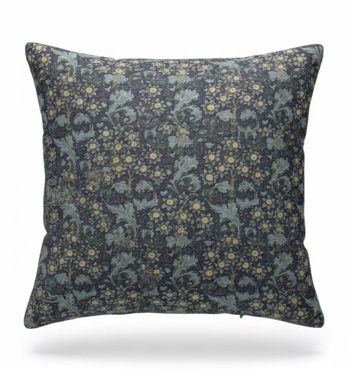 William Morris Orchid Bluebell Cushion Cover , Floral Throw Pillow , Handmade UK