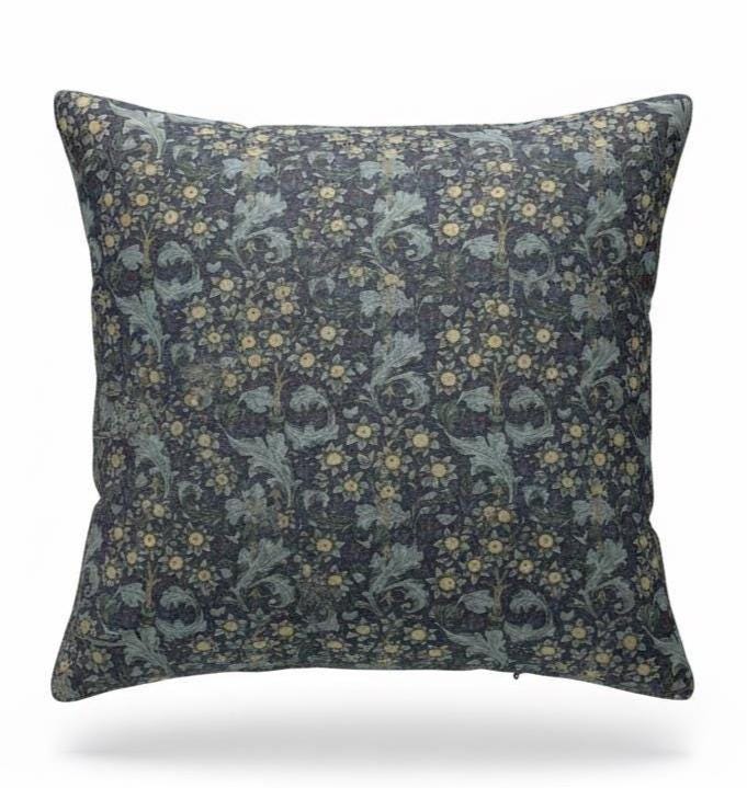 William Morris Orchid Bluebell Cushion Cover , Floral Throw Pillow , Handmade UK