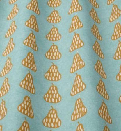 Scandi Pears Tangerine Tablecloth , Round Oval Rectangle , Handmade UK