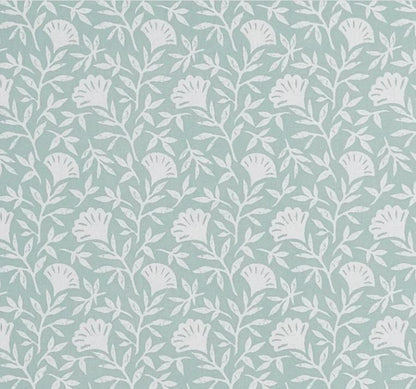 Scandi Floral Melby Blush Mint Cushion Cover , Handmade Cotton Throw Pillow