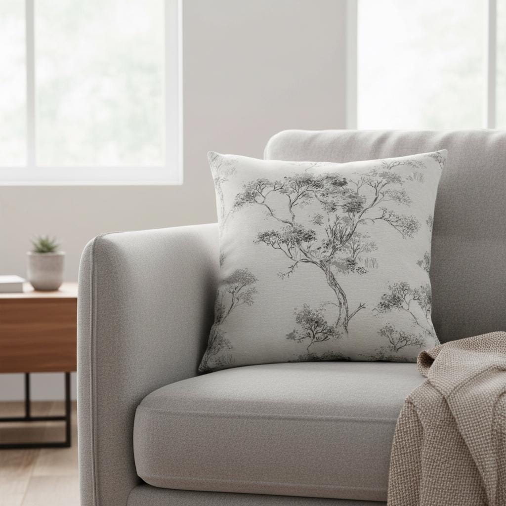 Laura Ashley Elmley Steel Cushion Cover , Handmsde UK