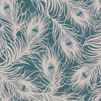 Peacock Feather Teal Tablecloth , Round Oval Rectangle