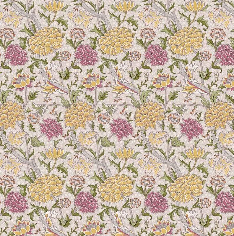William Morris Cray Floral Stardust Cushion Cover , Cotton Throw Pillow , Handmade UK