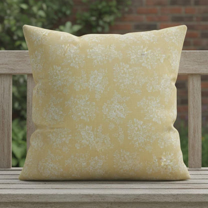 Cath Kidston Washed Rose Cushion Cover , Ochre Yellow Vintage Throw Pillow , Handmade UK