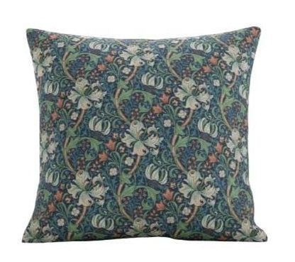 William Morris Golden Lily Jewel Cushion Cover , Floral Throw Pillow , Handmade UK
