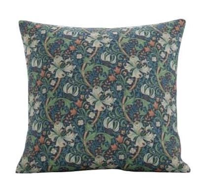 William Morris Golden Lily Jewel Cushion Cover , Floral Throw Pillow , Handmade UK