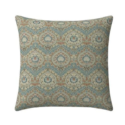 William Morris Eden Cushion Cover , Floral Azure Blue Throw Pillow , Handmade UK