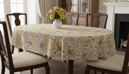 William Morris The Cray Tablecloth Stardust , Floral Table Cloth , Round Oval Rectangle , Handmade UK