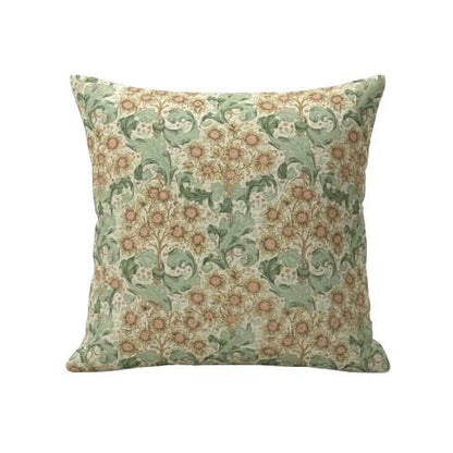 William Morris Cushion Cover Orchid Buttercup Green , Floral Throw Pillow , Handmade UK