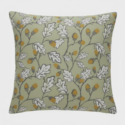 Acorn Trail Sage Green Cushion Cover , Handmade UK