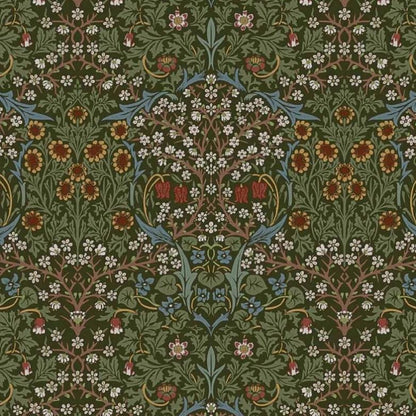 William Morris Blackthorne Floral Forest Table Runner, Floral Cotton Napkins, Handmafe UK