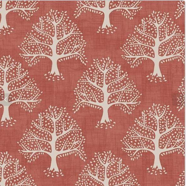 Great Oak Tree Gingersnap Orange Cushion Cover , Handmade UK