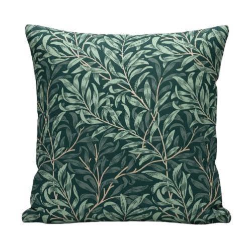 William Morris Cushion Cover Willow Bough Jungle, Leaf Leaves Throw Pillow, Handmade UK