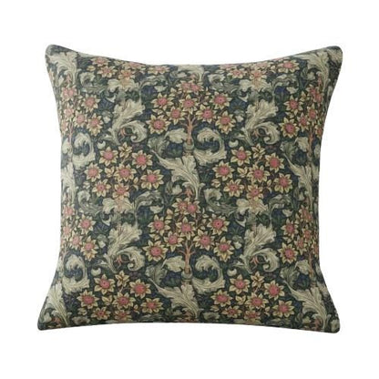 William Morris Orchid Floral Nightshade Grey Cushion Cover , Handmade UK ,
