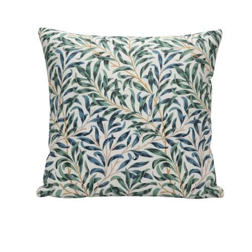 William Morris Cushion Cover Willow Bough Seafoam, Leaf Leaves Throw Pillow, Handmade UK