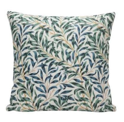 William Morris Cushion Cover Willow Bough Seafoam, Leaf Leaves Throw Pillow, Handmade UK