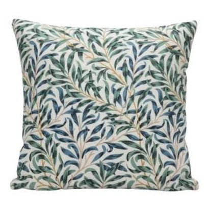 William Morris Cushion Cover Willow Bough Seafoam, Leaf Leaves Throw Pillow, Handmade UK