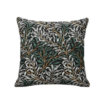 William Morris Cushion Cover Willow Bough Shadow, Leaf Leaves Throw Pillow, Handmade UK