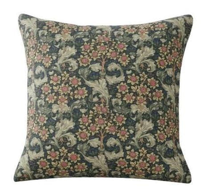William Morris Orchid Floral Nightshade Grey Cushion Cover , Handmade UK ,