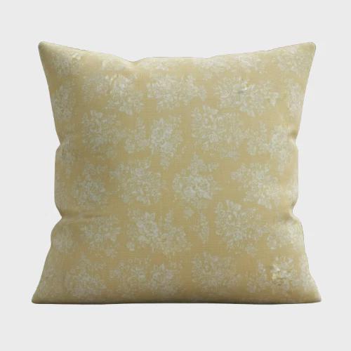 Cath Kidston Washed Rose Cushion Cover , Ochre Yellow Vintage Throw Pillow , Handmade UK