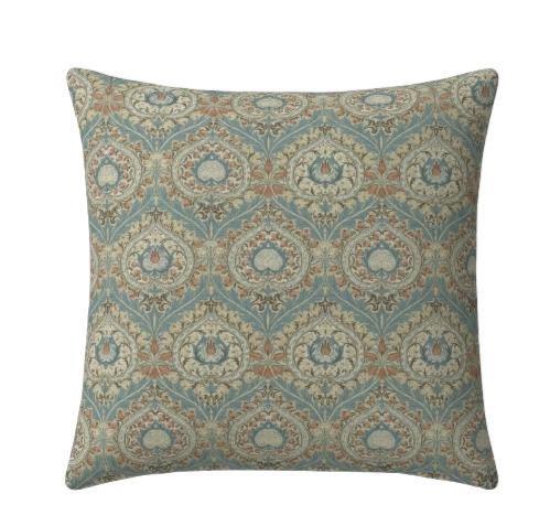 William Morris Eden Cushion Cover , Floral Azure Blue Throw Pillow , Handmade UK