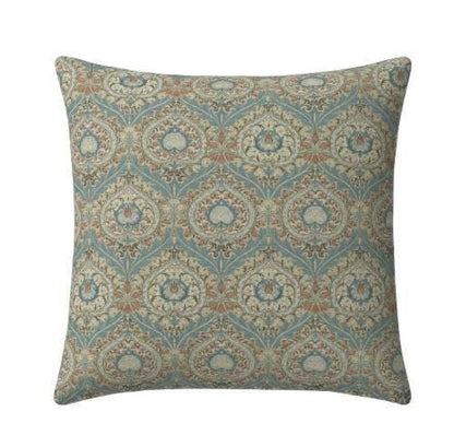 William Morris Eden Cushion Cover , Floral Azure Blue Throw Pillow , Handmade UK