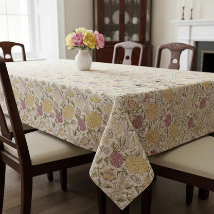 William Morris The Cray Tablecloth Stardust , Floral Table Cloth , Round Oval Rectangle , Handmade UK