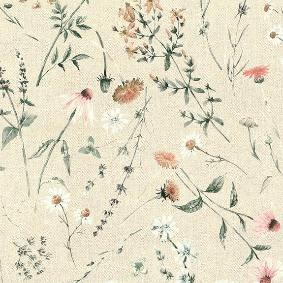 Floral Chloe Tablecloth, Flowers Table cloth , Round Oval Square Rectangle , Napkins , Handmade UK
