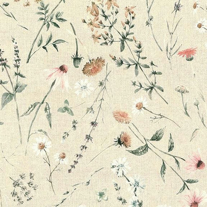 Floral Chloe Tablecloth, Flowers Table cloth , Round Oval Square Rectangle , Napkins , Handmade UK