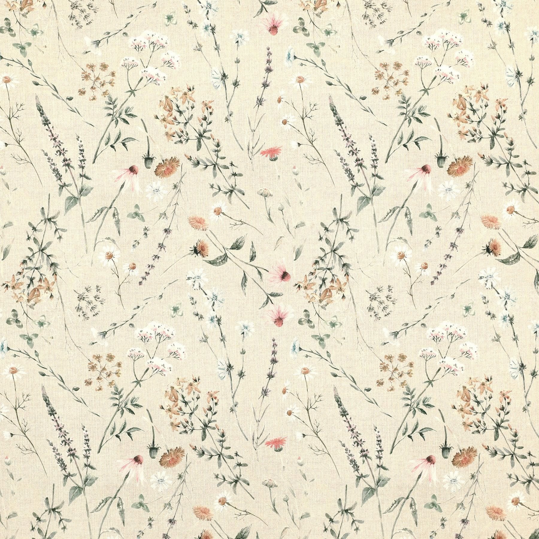 Floral Chloe Tablecloth, Flowers Table cloth , Round Oval Square Rectangle , Napkins , Handmade UK