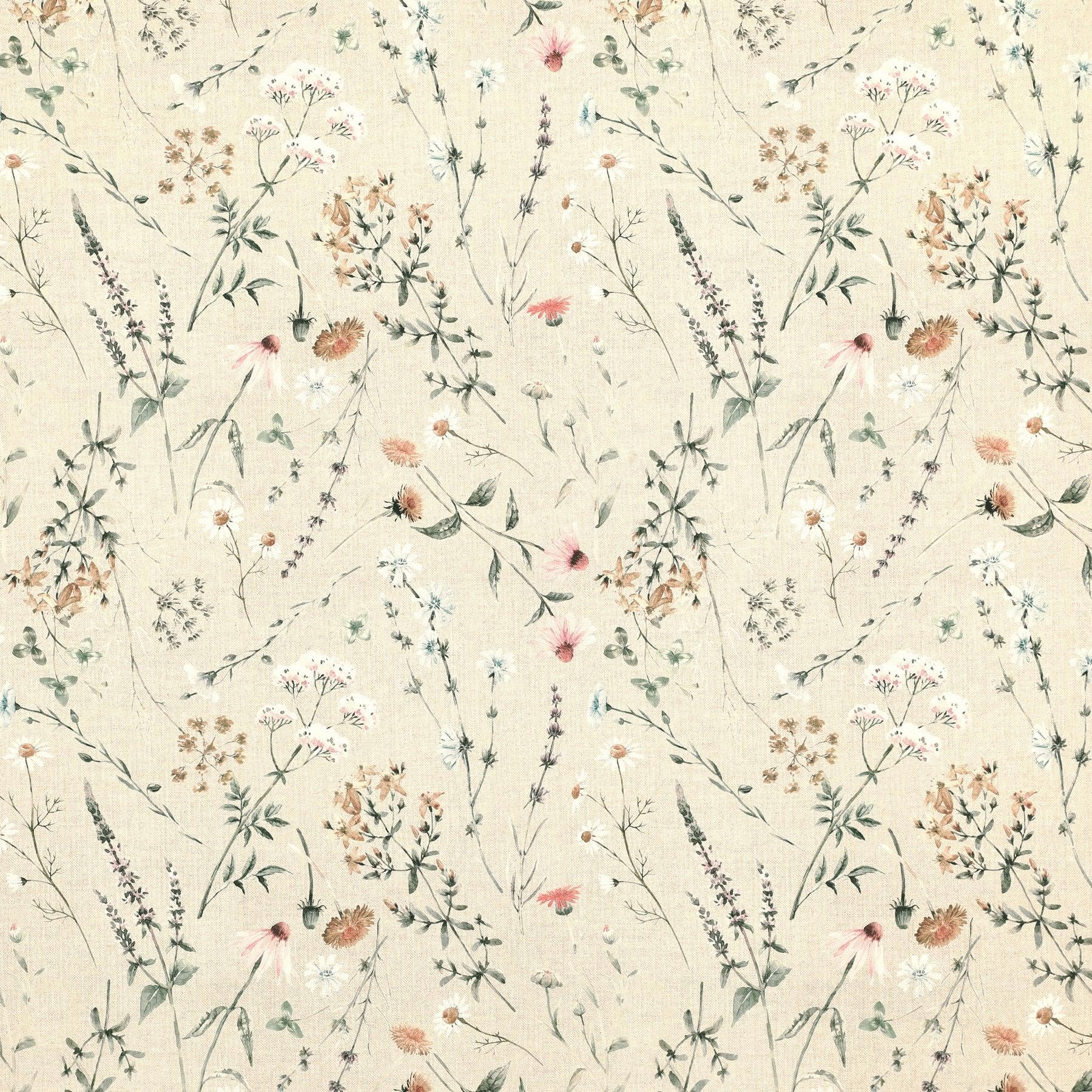 Floral Chloe Tablecloth, Flowers Table cloth , Round Oval Square Rectangle , Napkins , Handmade UK